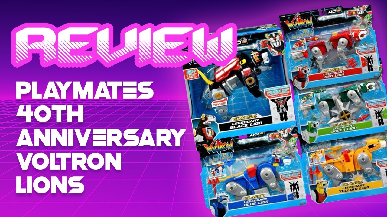 Playmates 40th Anniversary Voltron All 5 Lions Review