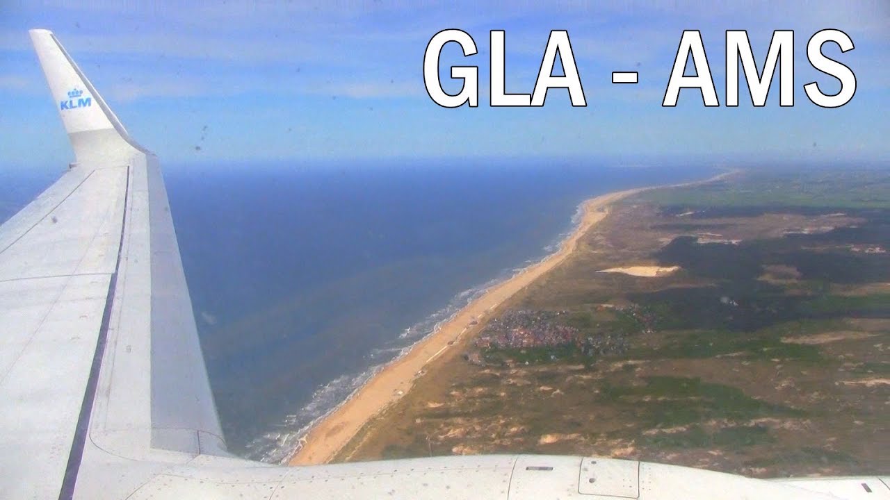 Glasgow (GLA) to Amsterdam (AMS) on a KLM Boeing 737 Full Flight