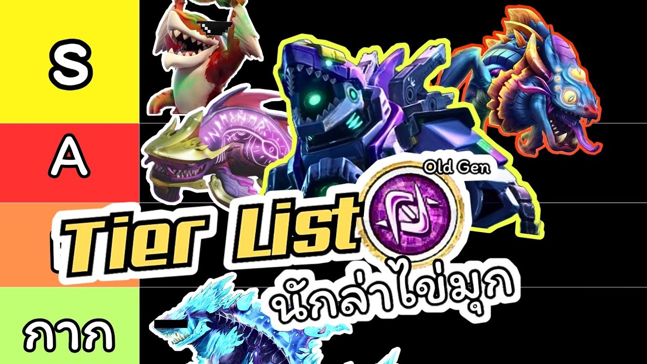 Tier List นักล่าไข่มุก | Ep.1 Old Gen | Hungry Shark World