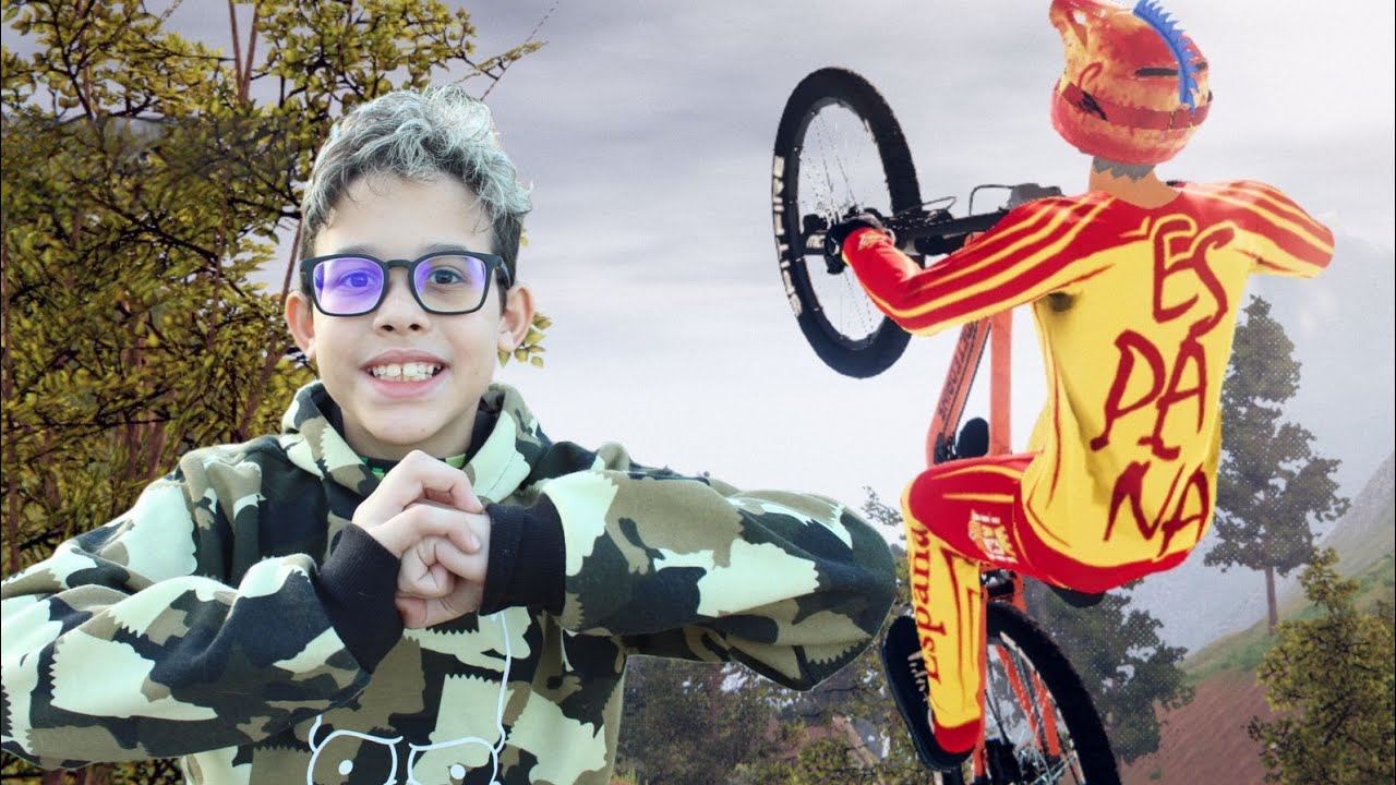 FIZ AS MELHORES MANOBRAS DE BICICLETA NO JOGO Descenders