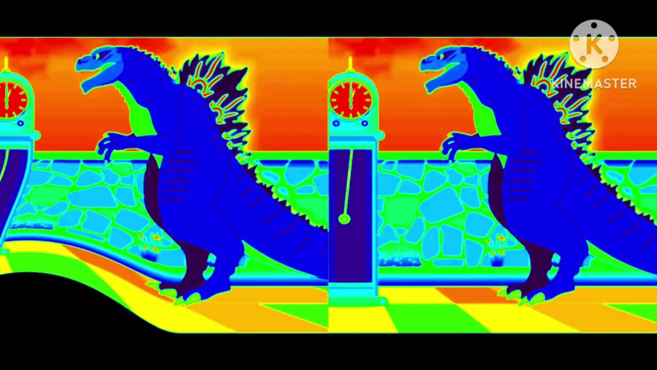 HICKORY DICKORY DOCK GODZILLA WENT UP THE CLOCK + EFFECTS 