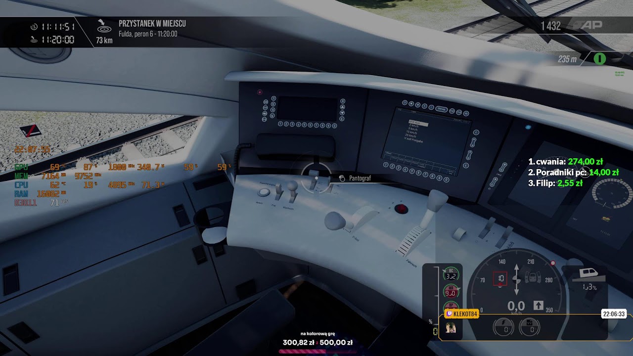 PL Train Sim World 3 test 3090 rtx