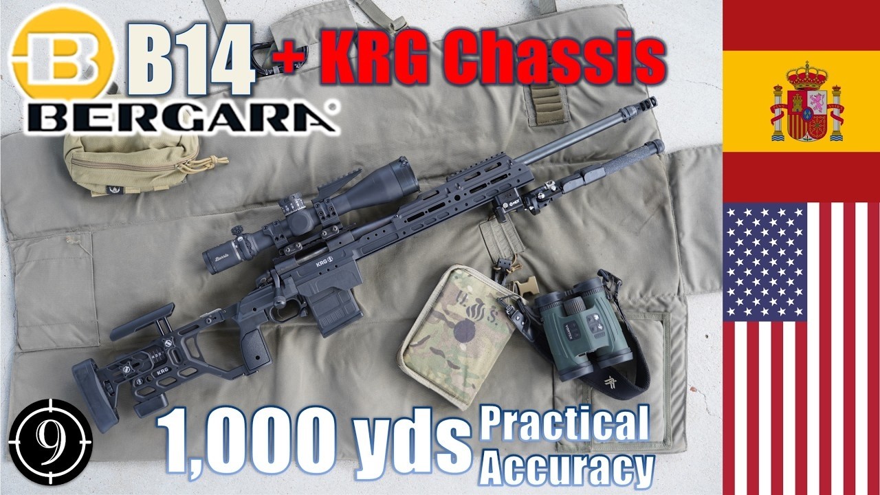 Bergara B14 (шасси KRG Whiskey 3 pro) 1000 ярдов: Практическая точность (Burris XTR III)