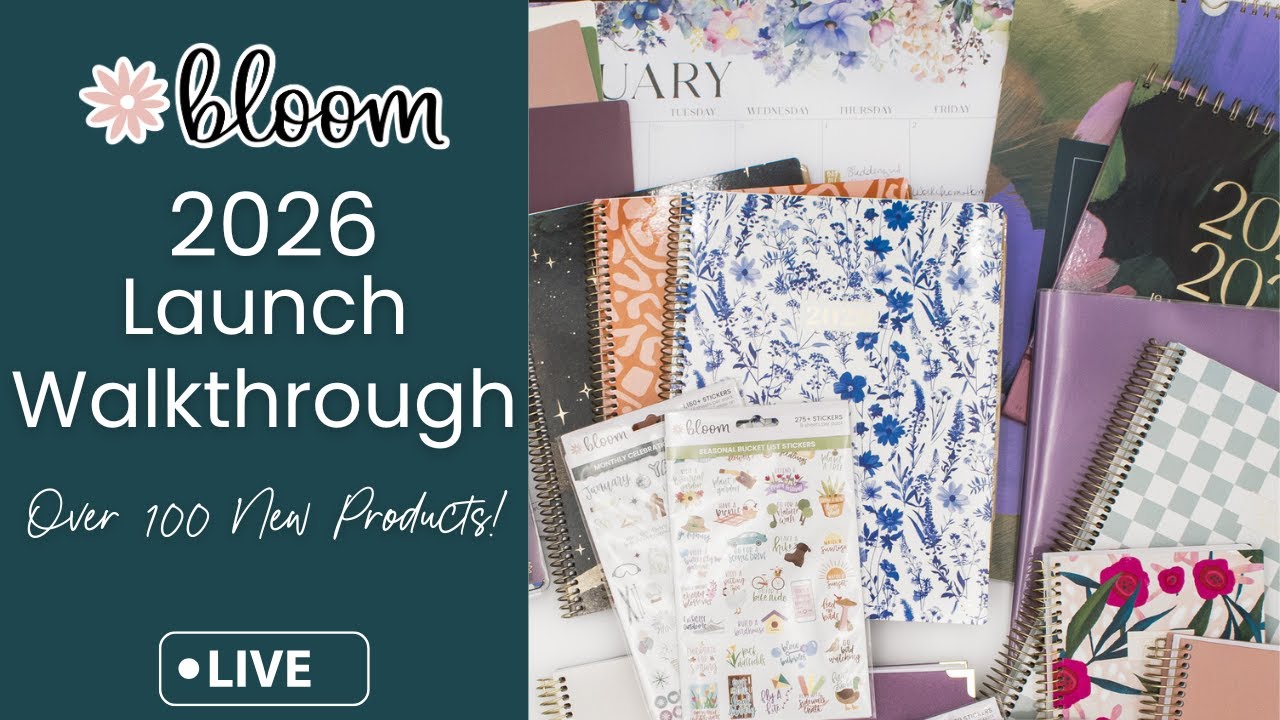 2026 Bloom Daily Planners Launch Walkthrough | Over 100 New Products!