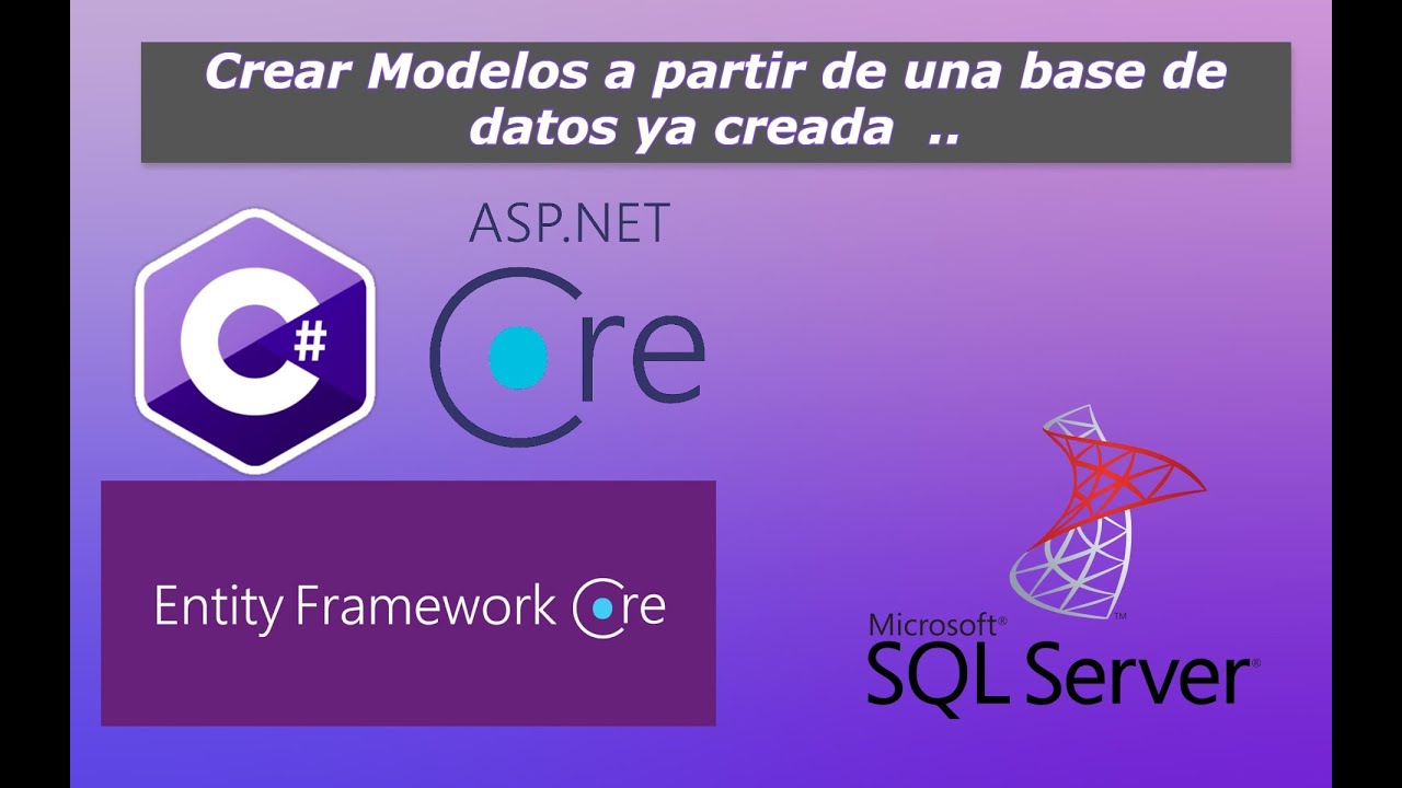Asp.Net Core (Crear Modelos, Controllers y vistas con una base de datos ya creada en SQL SERVER)