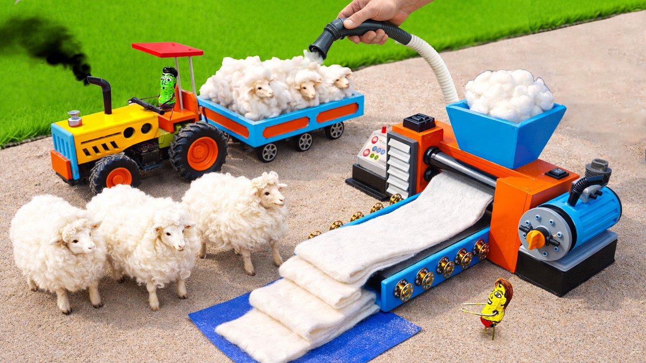 TOP Most Creative DIY Wool Craft Machine | Mini Farm Machines | HP Mini DIY Tractor