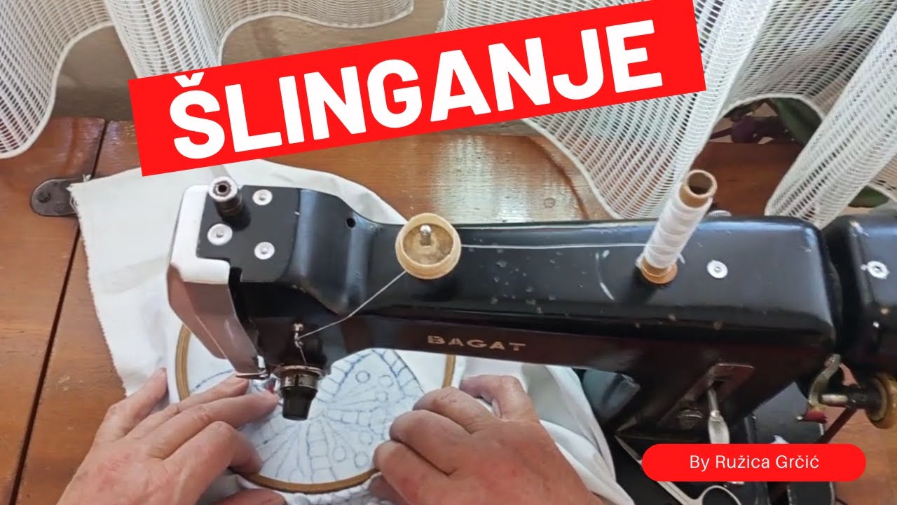 Šlinganje / Kako zameniti konac i obraditi vezom isečenu rup ? (HD) Video