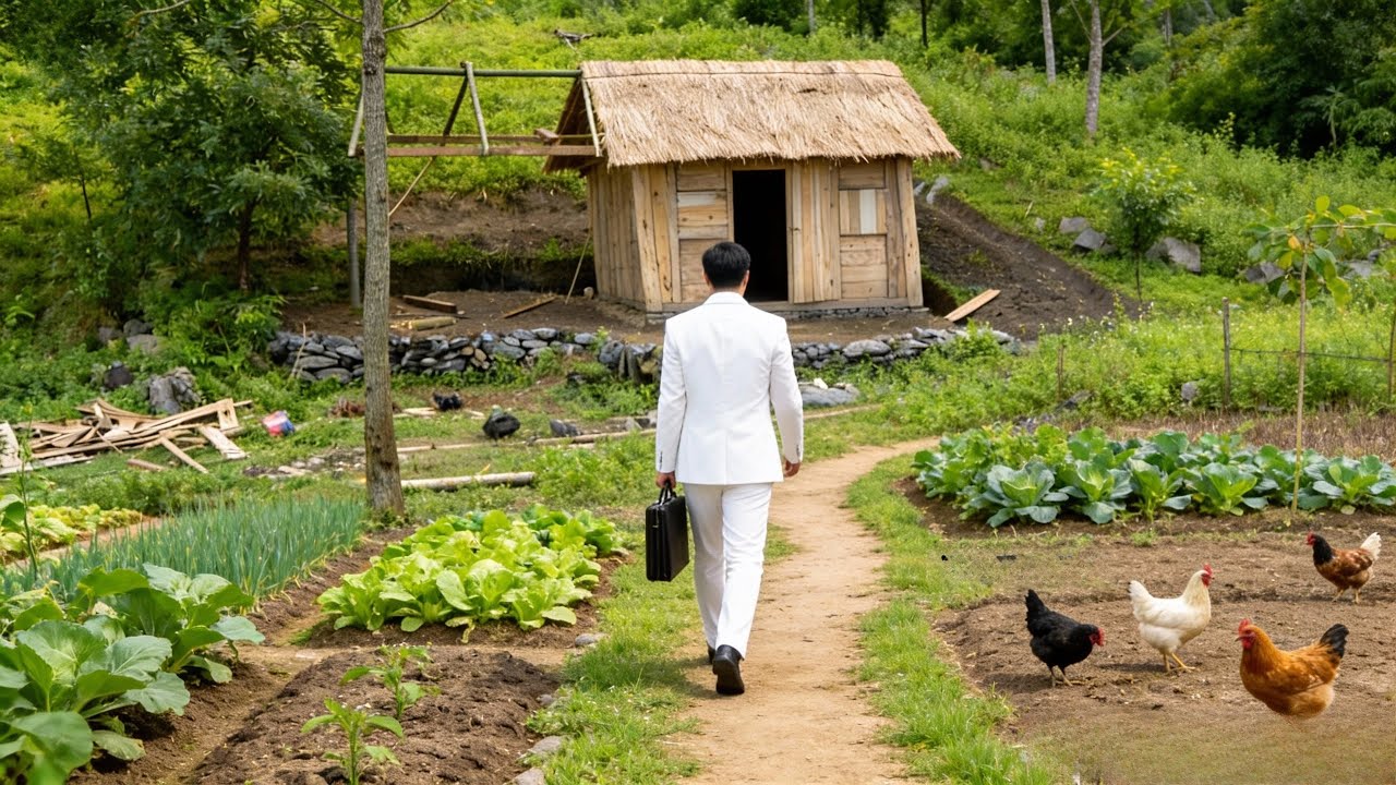 The CEO left the city. He renovated his old house and started growing organic vegetables.