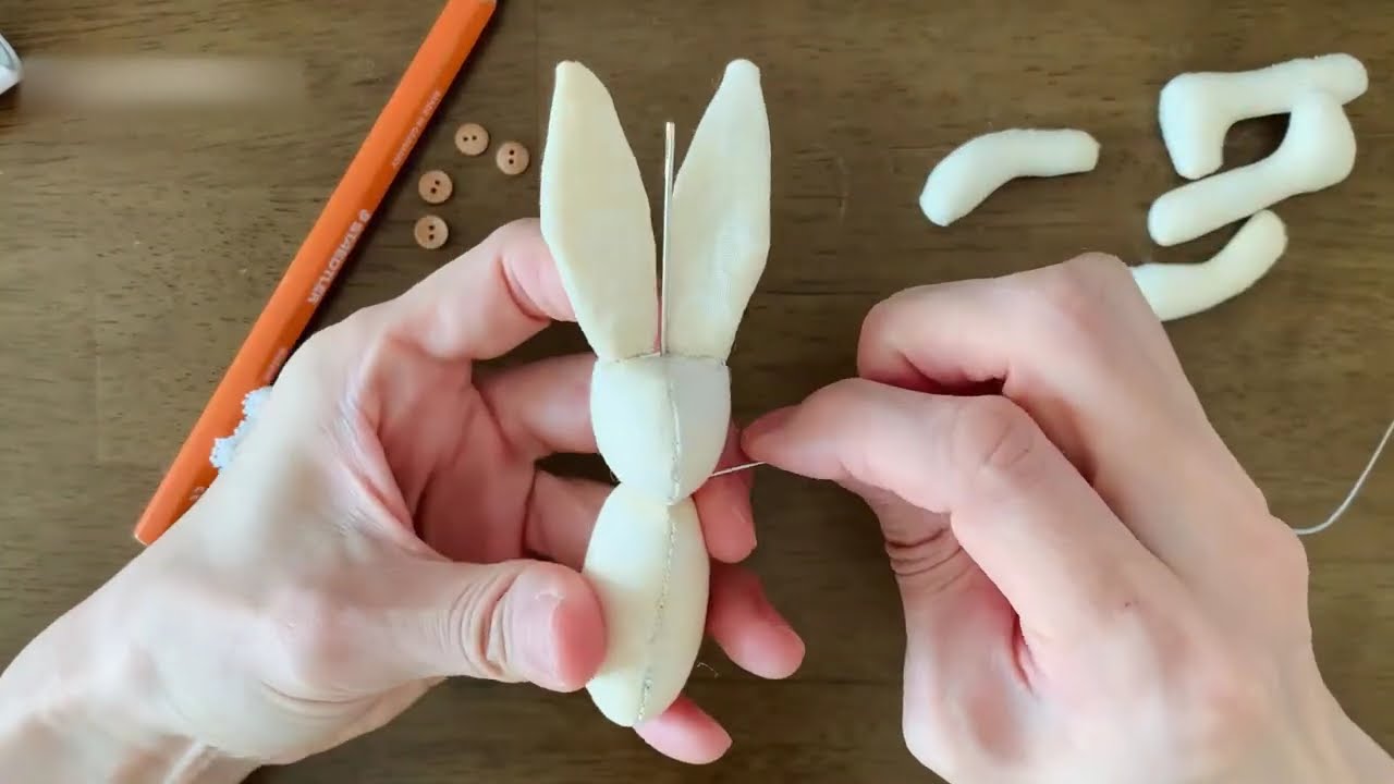 TUTORIAL Doll : Rabbit doll /토끼인형만들기/ Fabric doll