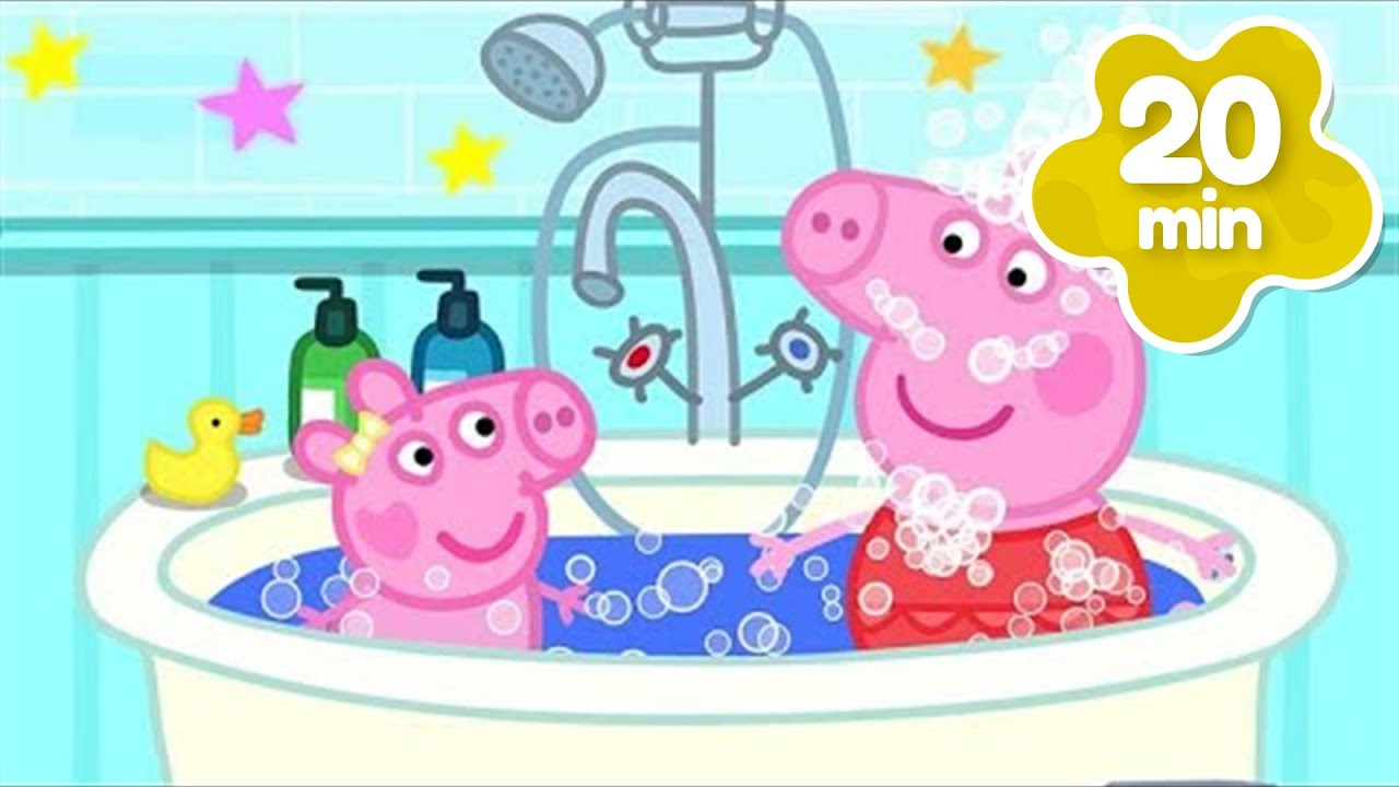 Hora del Baño con la Bebé Evie 🛁✨ Peppa Pig Español Latino | 30 min