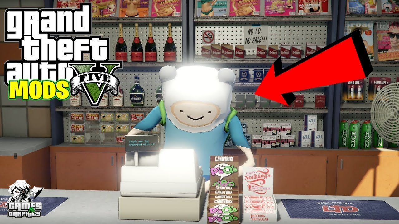 ADVENTURE TIME (FINN, JAKE, AND BMO)!!! GTA 5 MODS