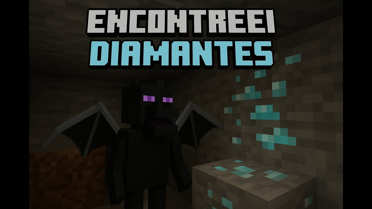 Minecraft_encontrei diamantes e uma mina abandonada!!!_T1_Ep3