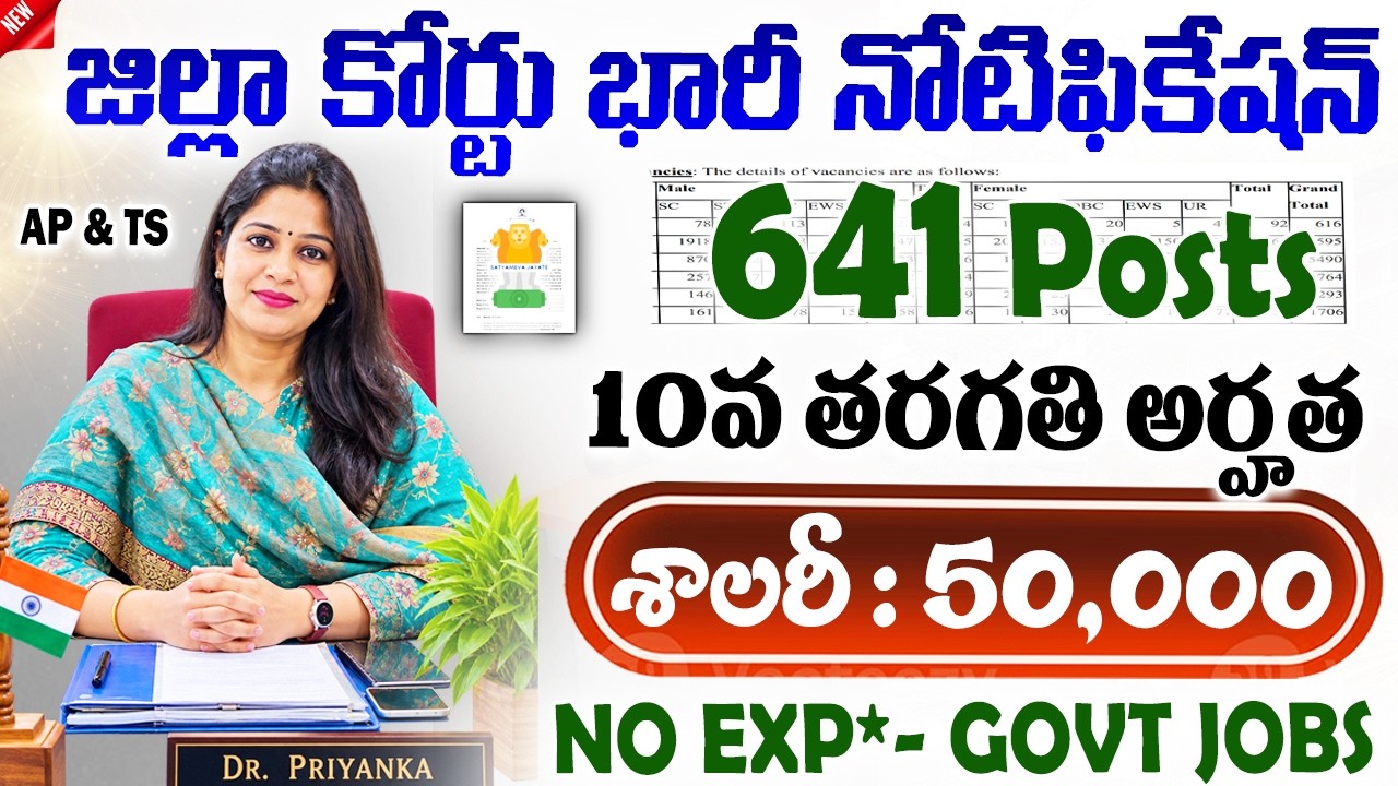 🟢 జిల్లా కోర్టుల్లో మళ్ళీ కొత్త ఉద్యోగాలు | District Court Recruitment 2026 | DSSSB Govt Job Vacancy