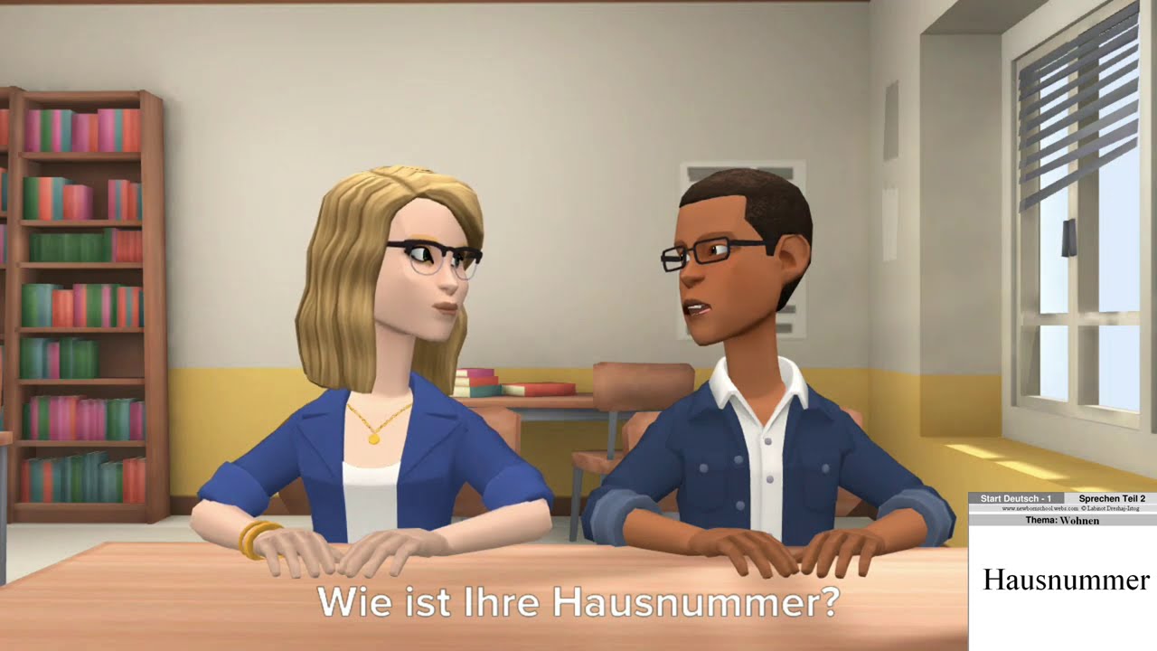 Start Deutsch 1, Sprechen Teil 2, Thema Wohnen