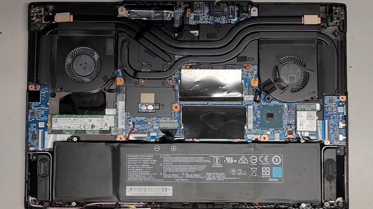 CyberPower PC C Series Laptop Notebook Tracer III Disassembly RAM SSD Hard Drive Quick Look Inside