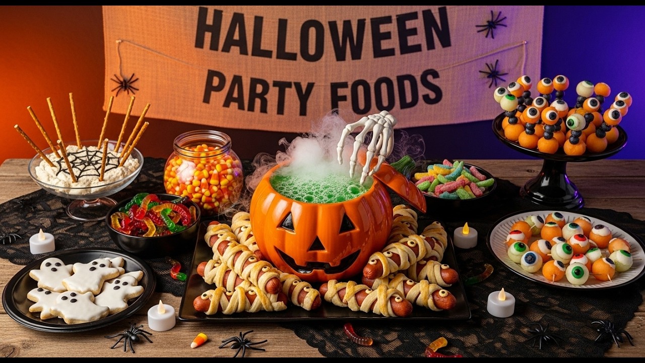 Halloween Party Foods 🎃 Spooky but Cheap | CooklyEats
