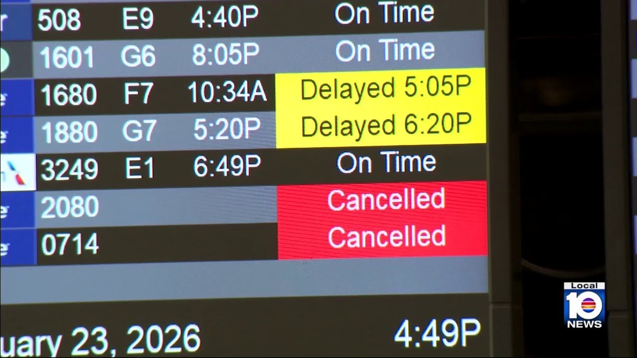Winter storm disrupting flights across US, including in South Florida