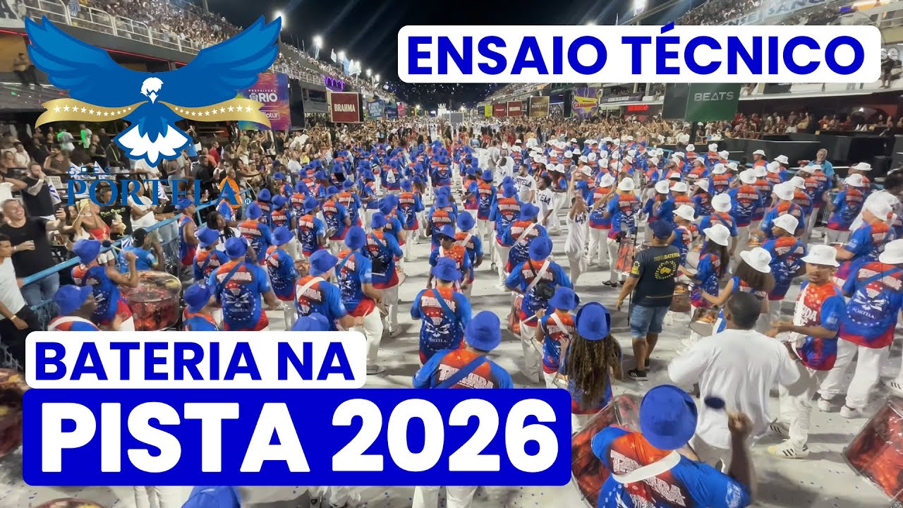 PORTELA 2026 - 4K | ENSAIO TÉCNICO - PISTA | SAMBA AO VIVO #ET26