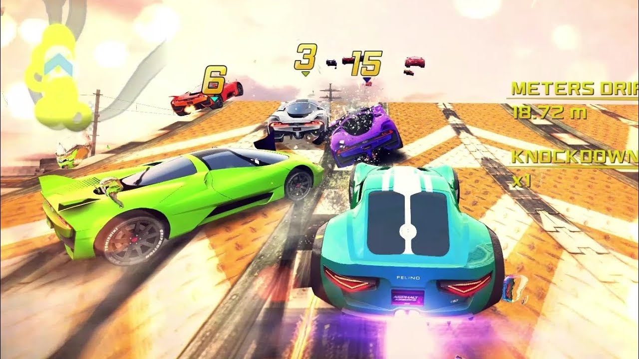 Asphalt 8 - Felino cB7 vs SSC Tuatara (San Diego Harbor Rev. 32 Racers 11 Laps)