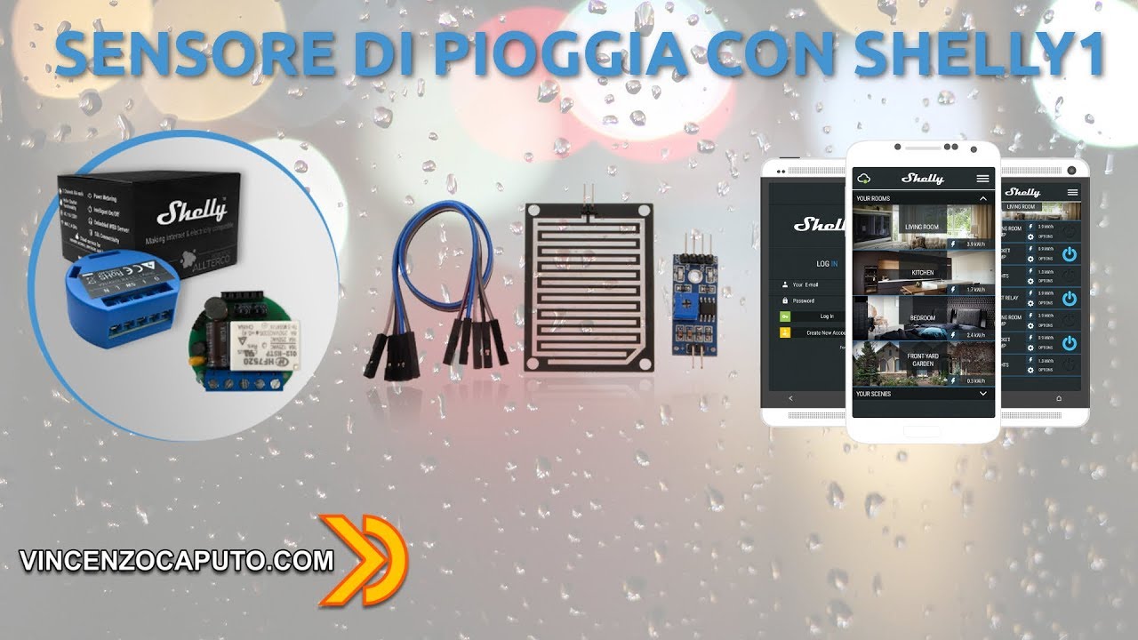 Come realizzare un sensore di pioggia WiFi Smart con uno Shelly 1
