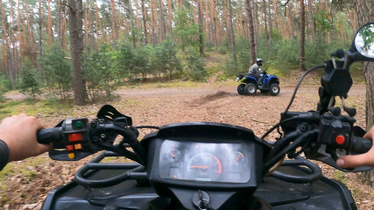 Kymco mxu 300R / CfMoto 500 part.3 jazda po lesie.