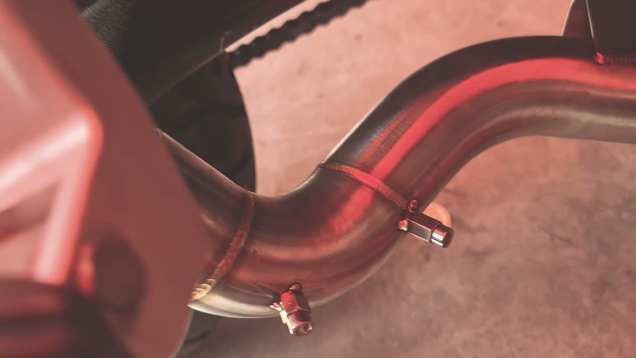 Episode 10   Catalytic delete and midlink pipe installation on BMW F850 GS