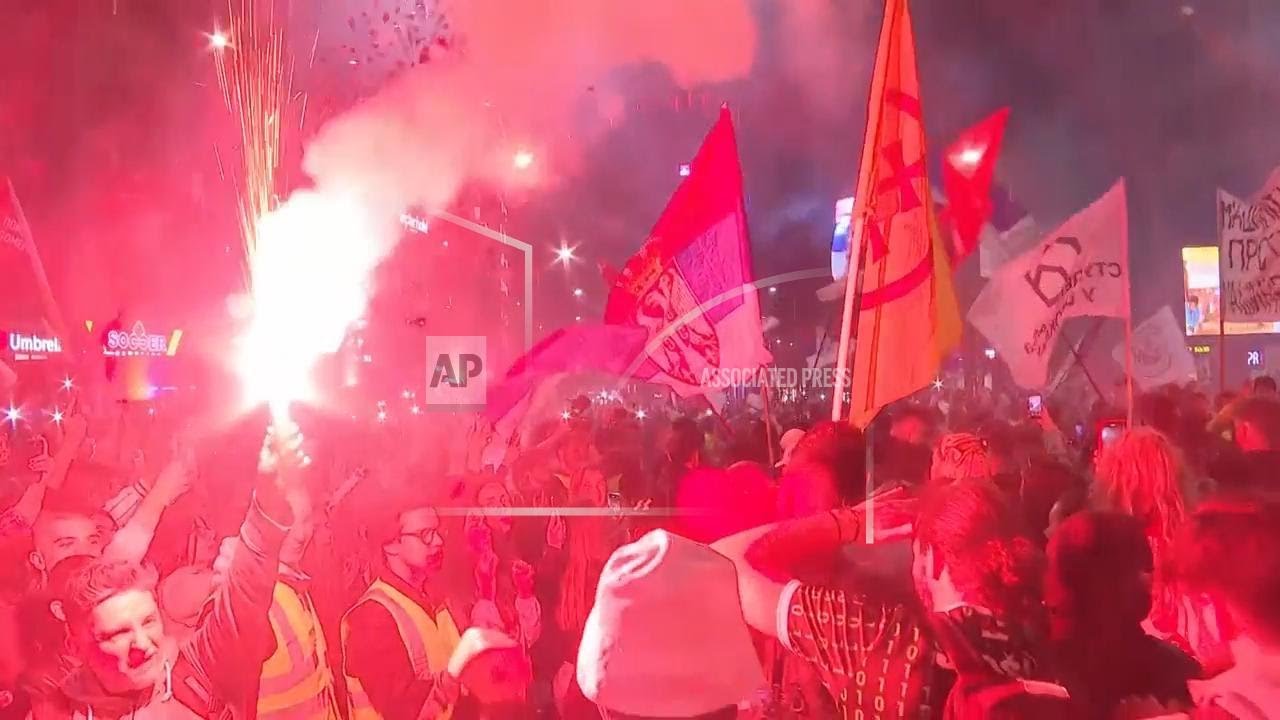 Thousands converge on Serbian capital ahead of anti-government rally