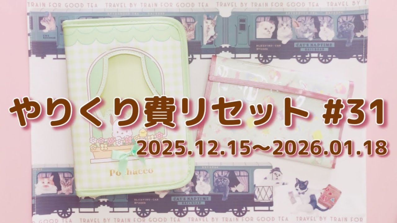 【やりくり費ルーティン #31】スライド式家計簿╎ やりくり費仕分け╎ お財布リセット╎ お給料╎ 実家暮らし╎ ゆる広浪費家オタク╎ サンリオ╎ ハロプロ