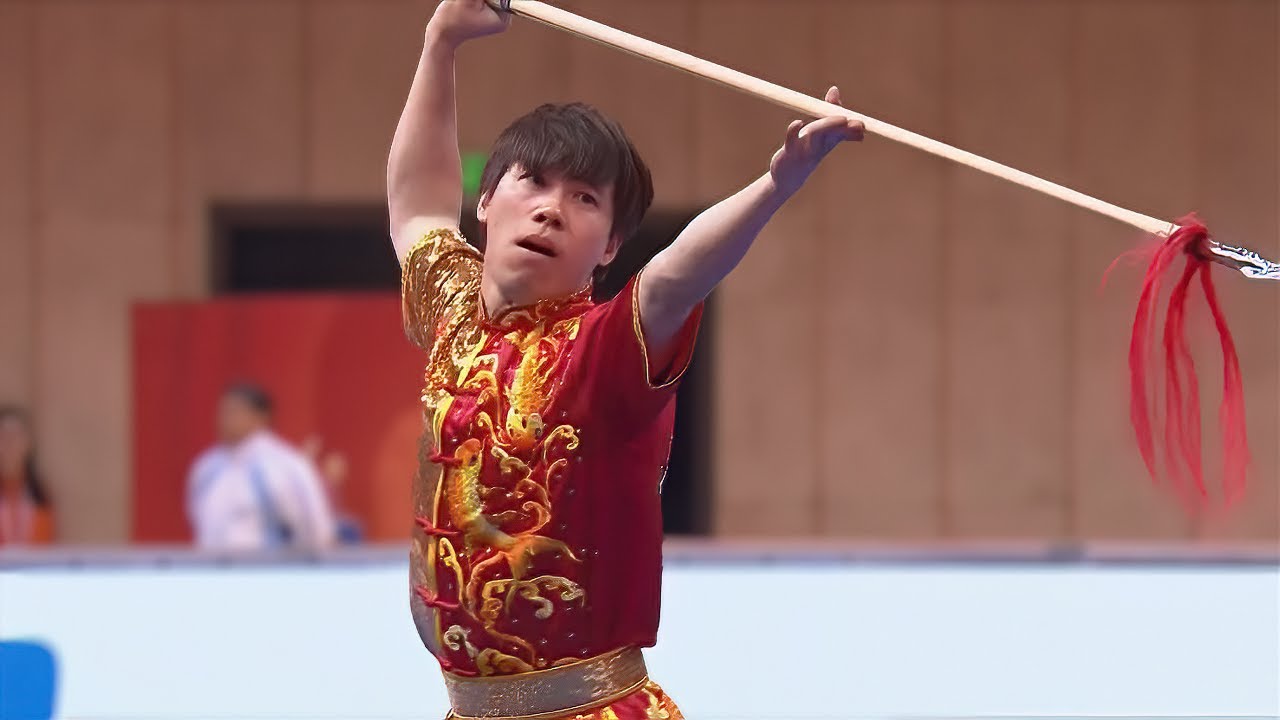 [2019] Brian Wang [USA] - Qiangshu - 15th WWC @ Shanghai Wushu Worlds - 9.456