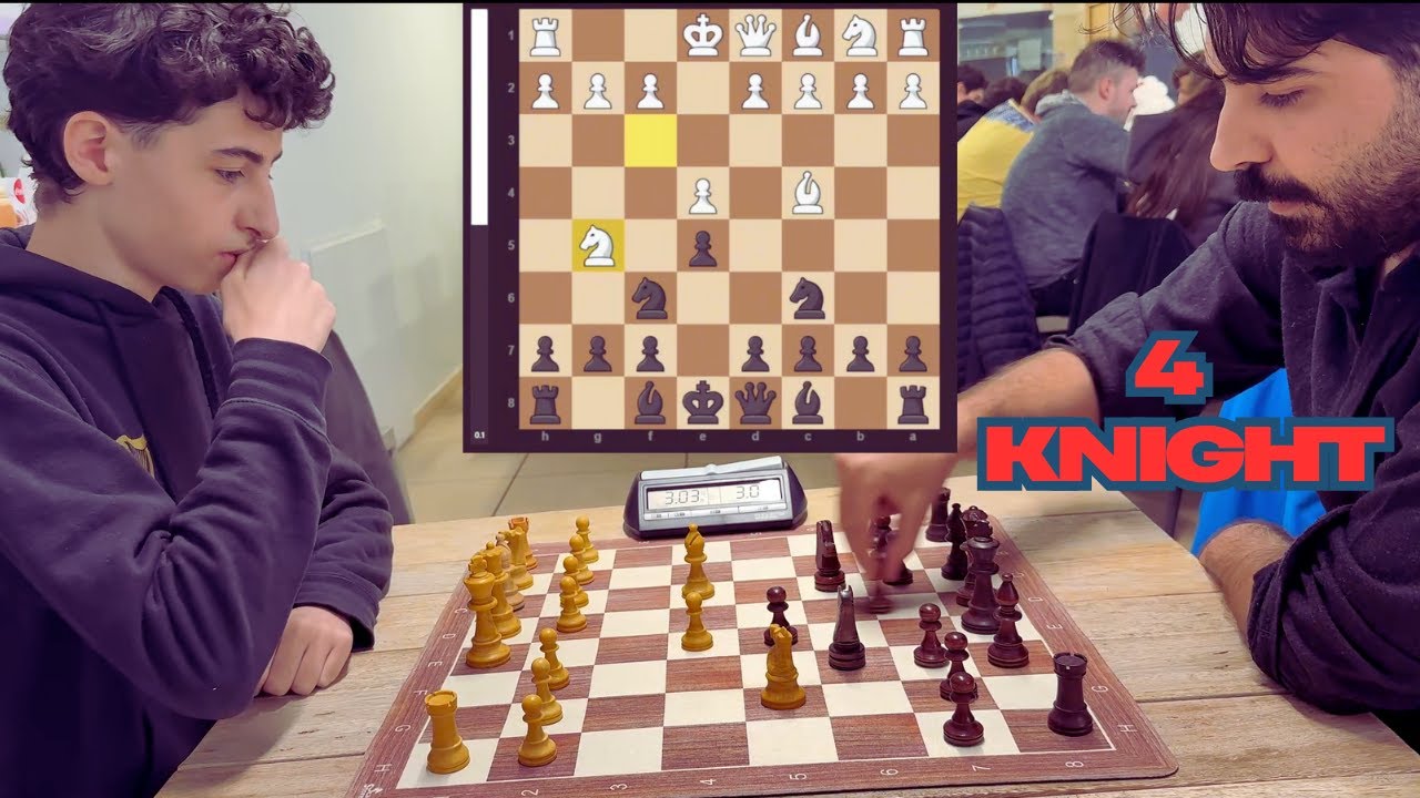4 knight defense: pawn sacrifice in the opening