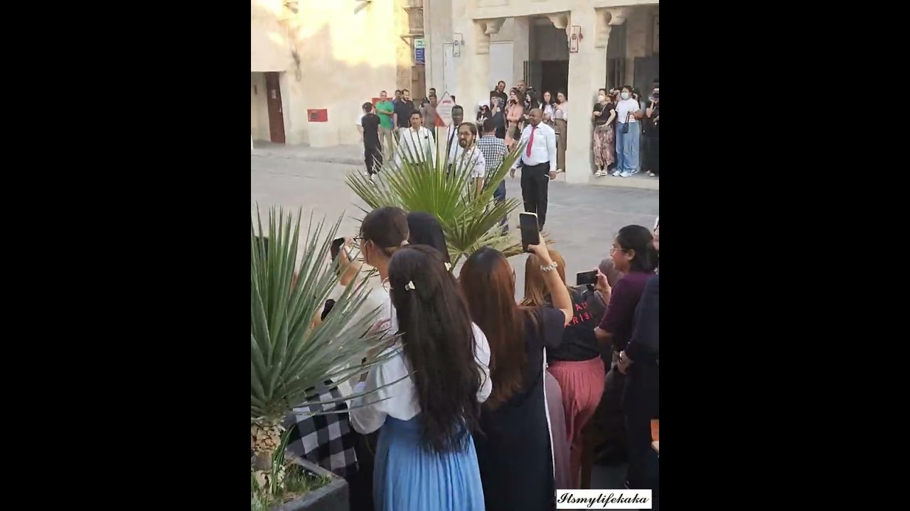 BTS JUNGKOOK - 1st Set Qatar Visit during Music Video Dreamer  practice@ Souq Wafiq