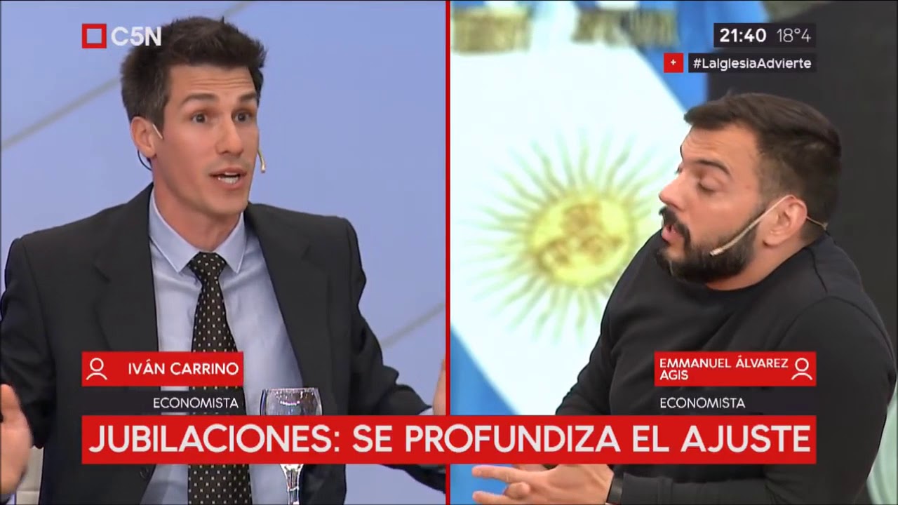 Iván Carrino contra Alberto Fernández y Álvarez Agis por los jubilados