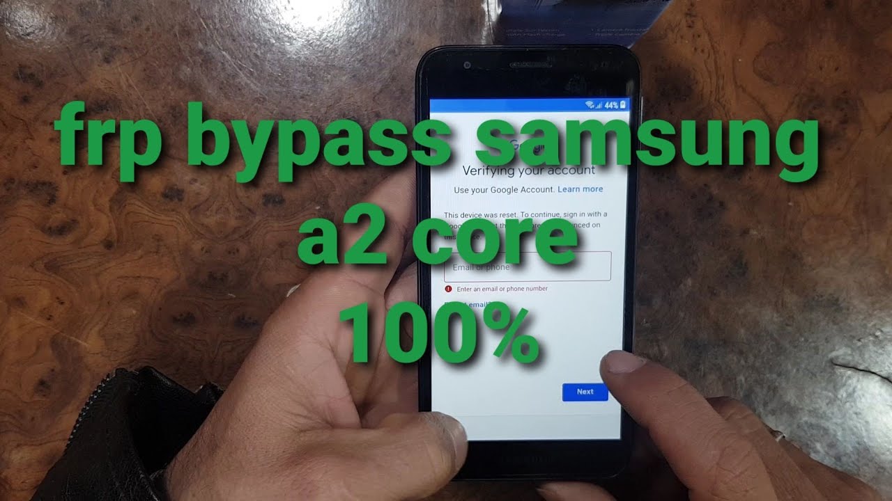#Frp samsung a2 core sm-A260F#                          تخطي حساب قوقل