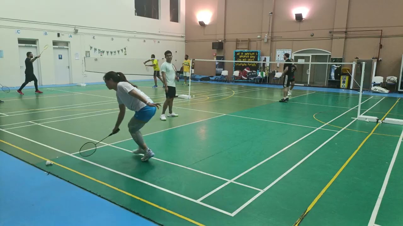 Badminton queuing with GSG_March 13, 2026_Micho, Hazel & Joseph