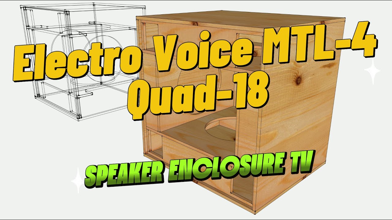 EV MTL-4 | Manifold Low-Frequency System | 3D Modeling in SketchUp #speakerenclosuretv