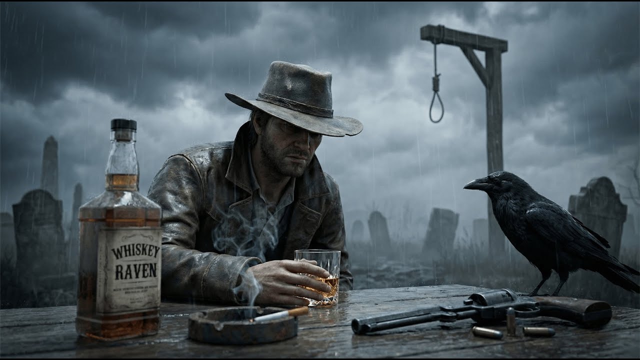 Whiskey & Gallows: Dark Outlaw Country 🥃💀 | Cinematic Western Playlist