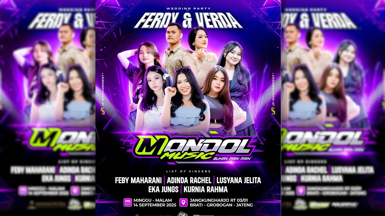 🔴#LIVE MONDOL MUSIC FT LUSYANA JELITA - WEDDING FERDY & VERDA - MOROSENENG AUDIO & LIGHTING