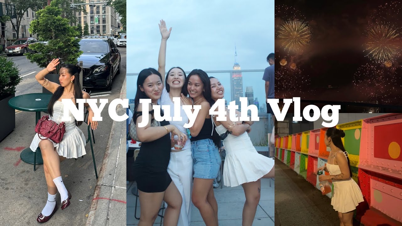 Celebrating 4th of July in NYC — Rooftop Fireworks! | Tibetan Vlogger 