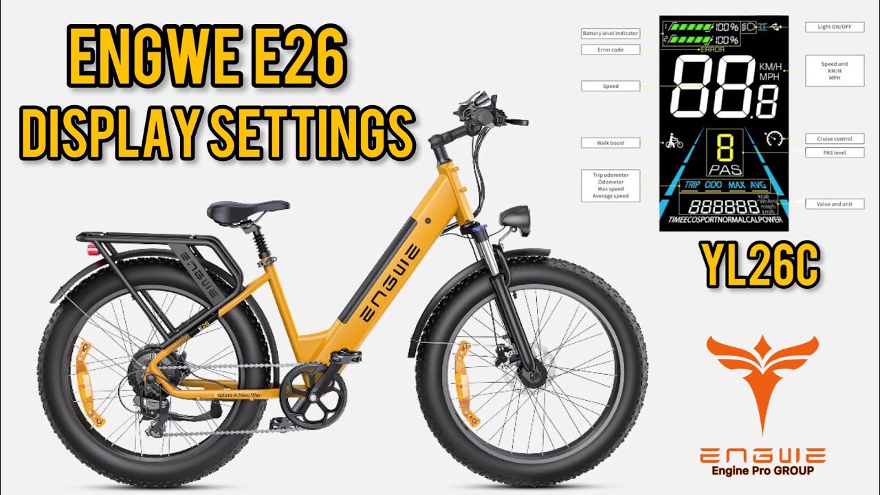 Engwe E26 Display settings - YL26C