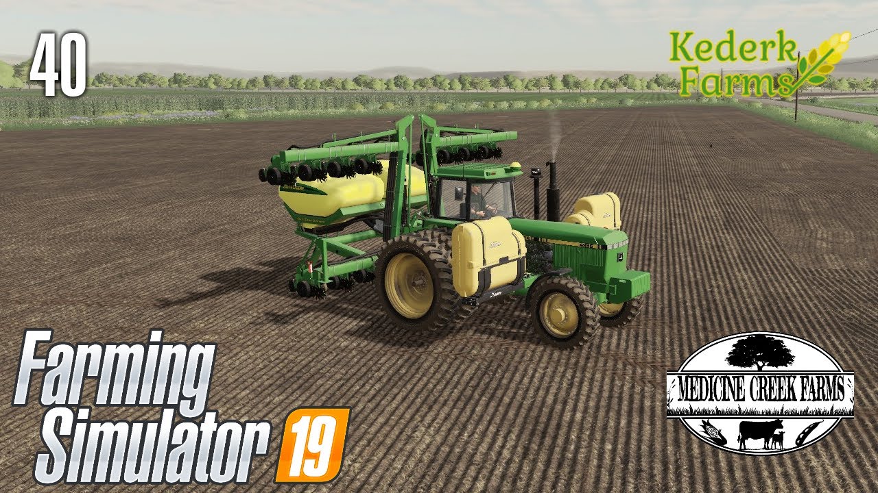 JD 1725 CCS 16Row Planter getting in some late soybeans! | Medicine Creek v1.1 #40 | FS19 Timelapse