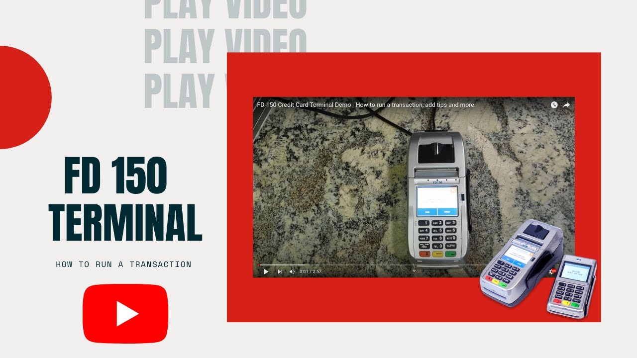 FD-150 Credit Card Terminal Demo - How to run a transaction, add tips and more.