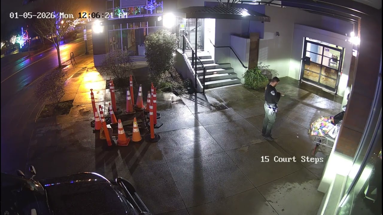 Homeless Trespasser Removed by Police at Town Square