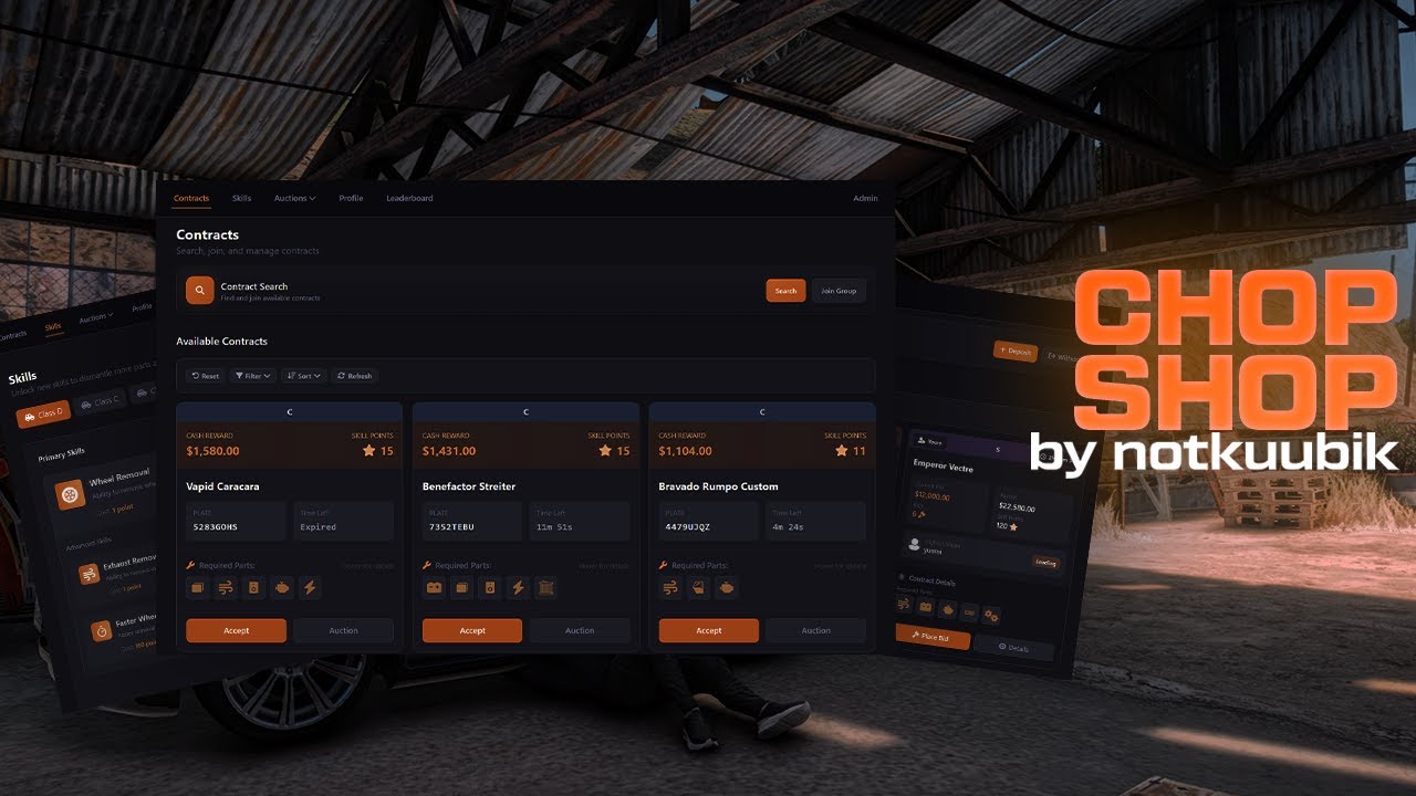 FiveM Chop Shop Script | Multiplayer