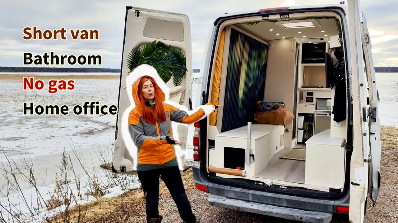diy camper VAN TOUR | Technical talk | Rare layout 🚐