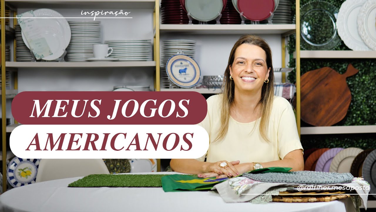 Tipos de Lugar Americano - CRIATIVIDADE NA MESA POSTA