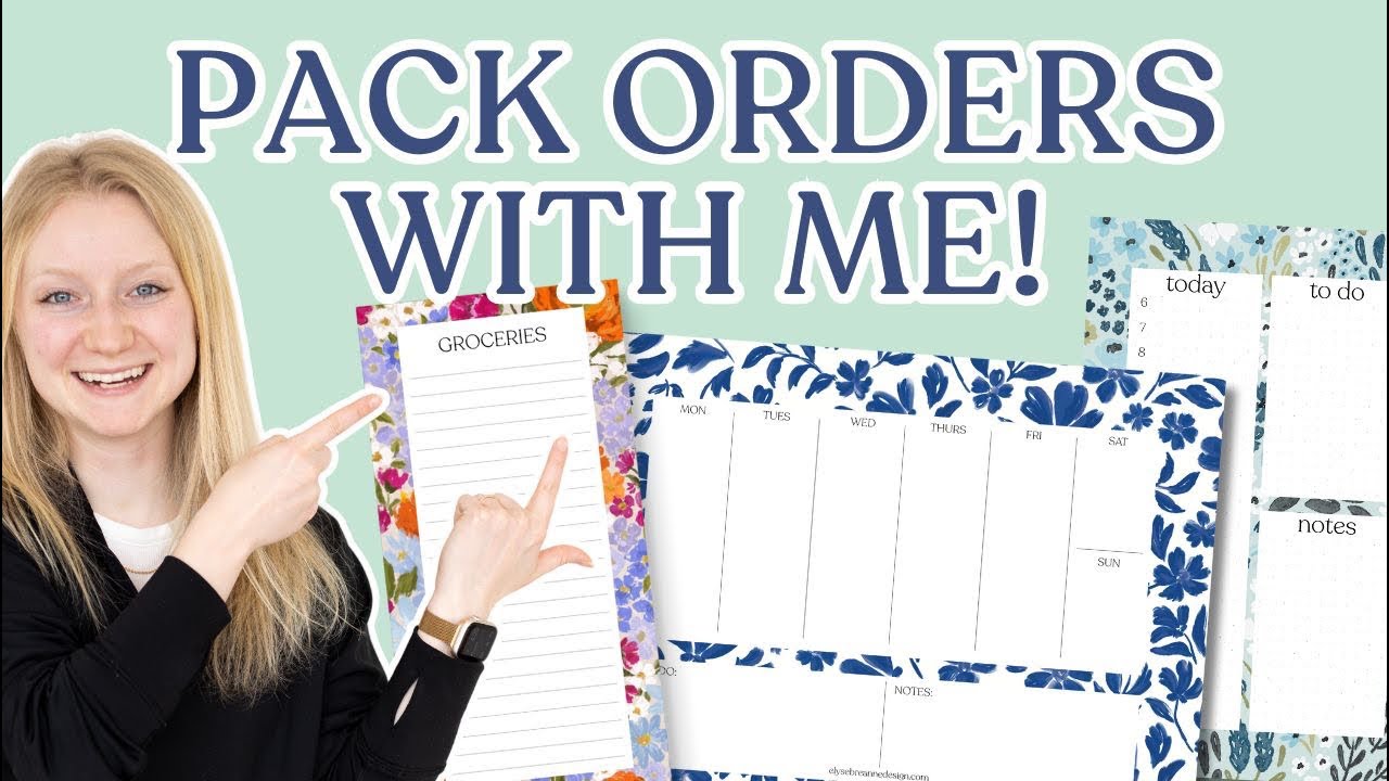 Pack Orders with Me LIVE! New Stationery Release Day