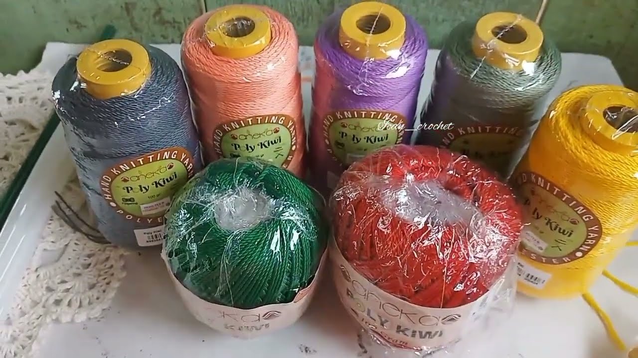 UNBOXING TIME Yuk kenalan sama benang Poly Kiwi, simak supaya gak salah beli 😁