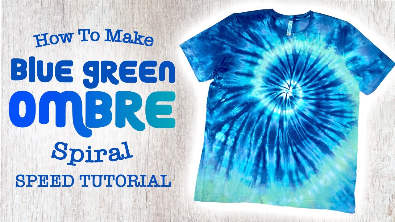 Blue Ombr&eacute; Tie-Dye Speed Tutorial