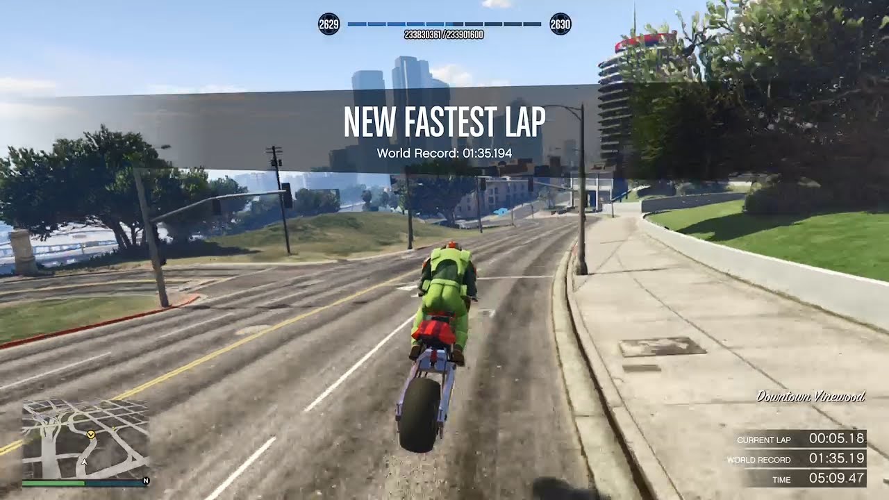Dipping In World Record 1.35.194sec   HSW Drag Bike (low grip tires)