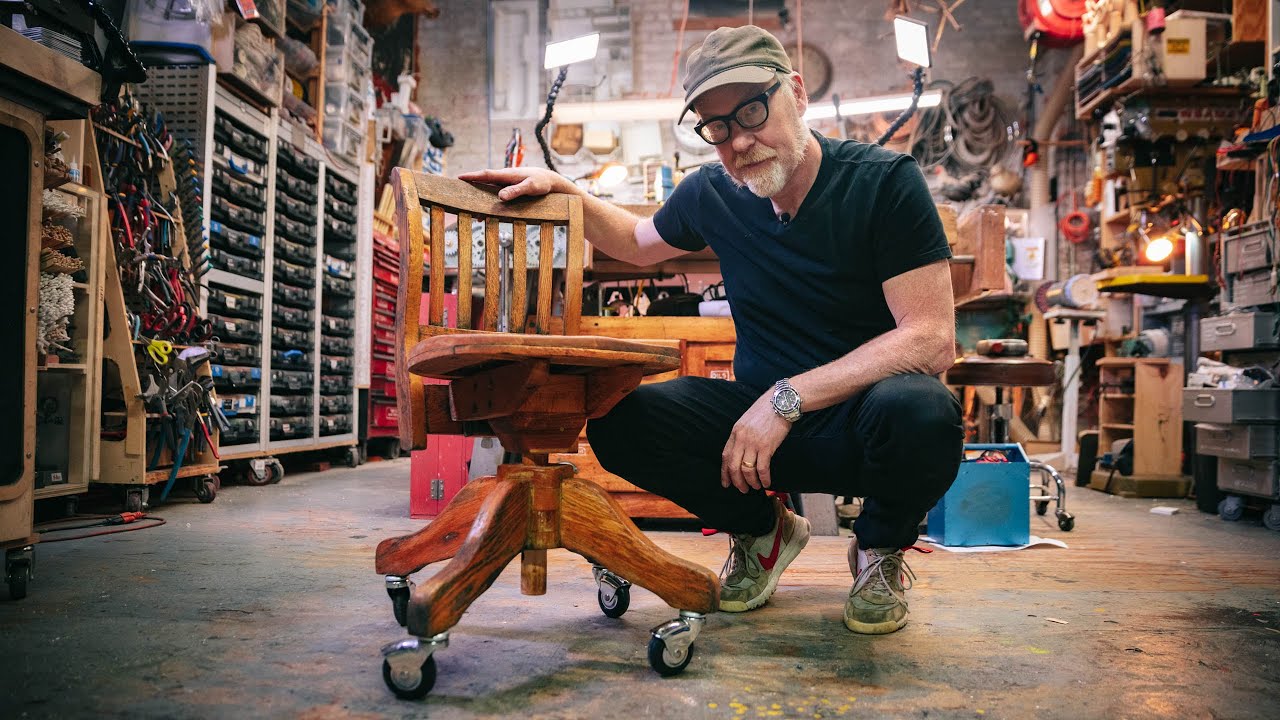 Adam Savage Restores An Old Desk Chair!